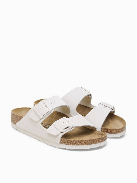 Slippers Uit Leder Birkenstock Wit women 10266842 ander zicht 3