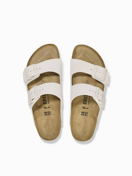 Slippers Uit Leder Birkenstock Wit women 10266842 ander zicht 4