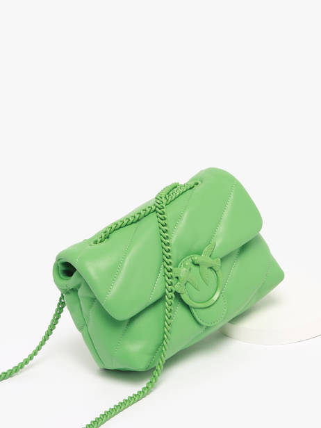 Cross Body Tas Love Bag Puff Leder Pinko Groen love bag puff A1JO ander zicht 2