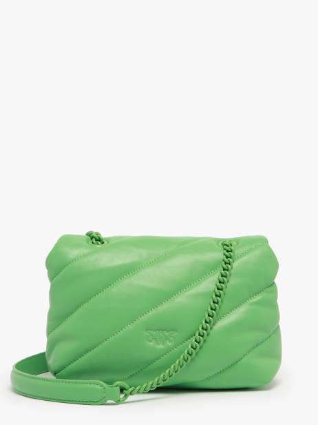 Cross Body Tas Love Bag Puff Leder Pinko Groen love bag puff A1JO ander zicht 4