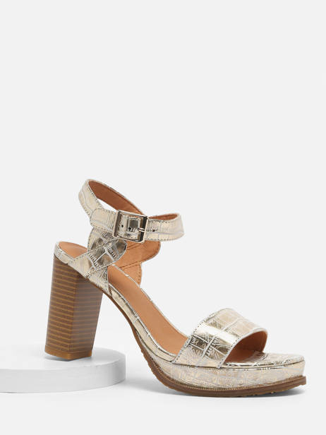 Sandalen Met Hak Jain Uit Leder Mam'zelle Goud accessoires CSG1H03 ander zicht 1