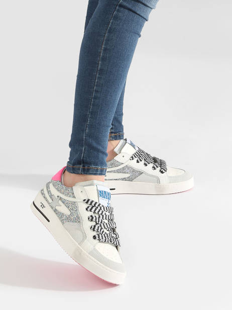 Sneakers Vana Uit Leder Semerdjian Zilver women VAN11732 ander zicht 2