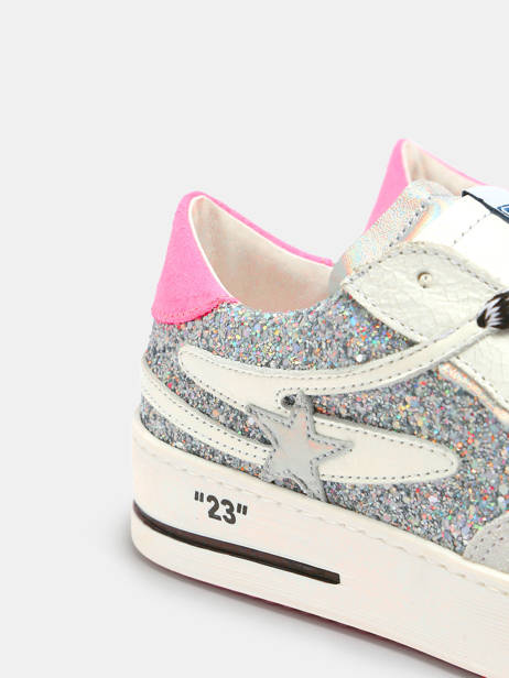 Sneakers Vana Uit Leder Semerdjian Zilver women VAN11732 ander zicht 3