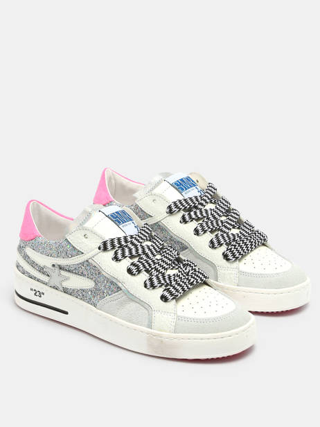 Sneakers Vana Uit Leder Semerdjian Zilver women VAN11732 ander zicht 4