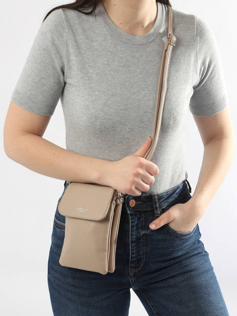 Cross Body Tas Grained Miniprix Beige grained F3609 ander zicht 1