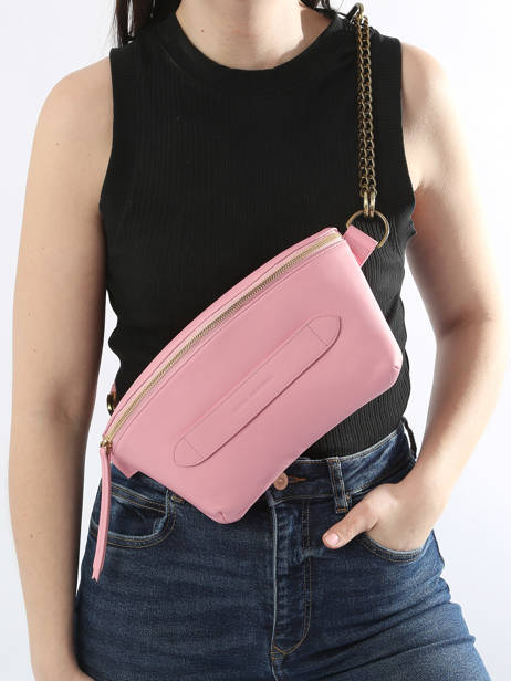 Belt Bag Neufmille Glad Leder Marie martens Roze neufmille VLF ander zicht 1