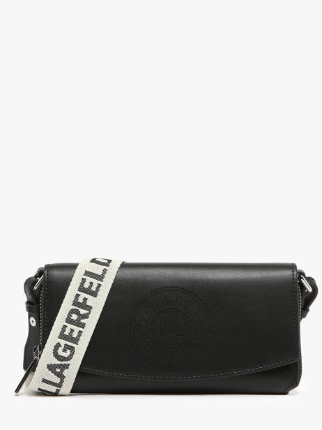 Cross Body Tas K/circle Leder Karl lagerfeld Zwart k circle 241W3219