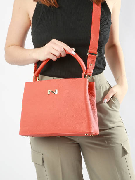 Handtas Magnolia Leder Nathan baume Oranje eden 3 ander zicht 1