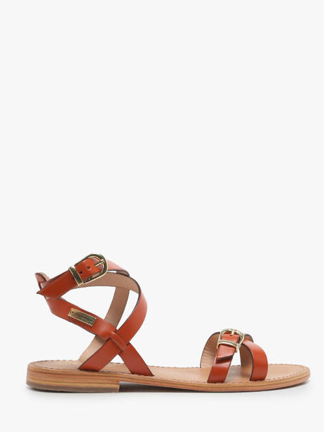 Sandalen Hepana Uit Leder Les tropeziennes Rood women HEPANA