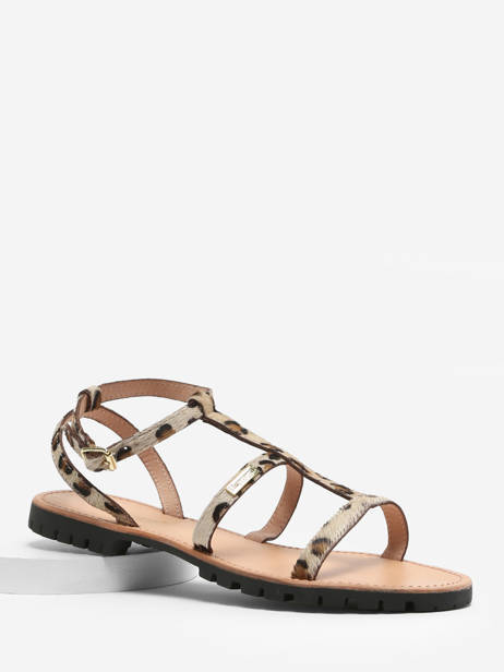 Sandalen Uit Leder Les tropeziennes Bruin women HEXOM ander zicht 1