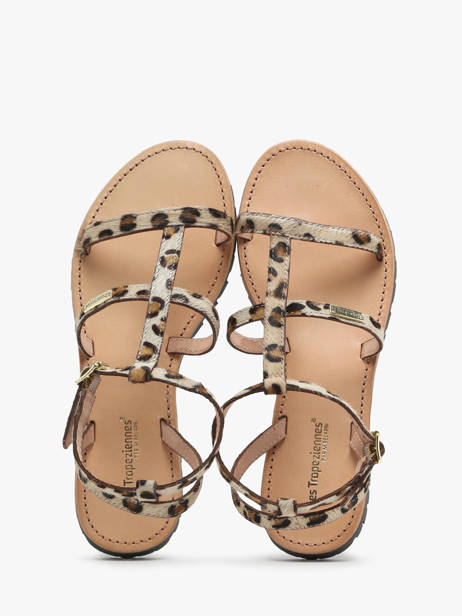 Sandalen Uit Leder Les tropeziennes Bruin women HEXOM ander zicht 3