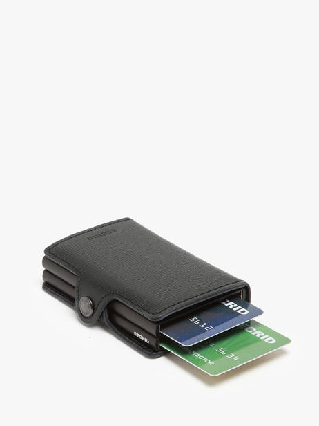 Kaarthouder Twin Wallet Crisp Leder Secrid Zwart crisple TC ander zicht 1