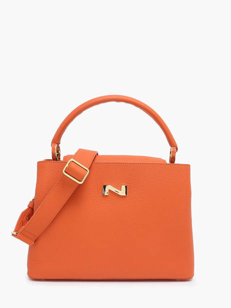 Handtas Magnolia Leder Nathan baume Oranje eden 3