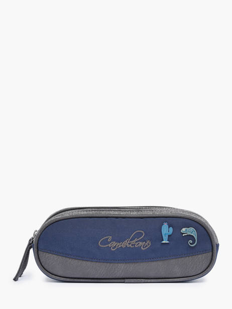 Pennenzak 2 Compartimenten Cameleon Violet vintage pin's TROU
