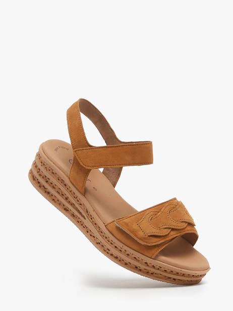 Sandalen Met Platformzool Uit Leder Gabor Bruin women 14 ander zicht 1