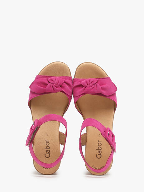 Sandalen Met Platformzool Uit Leder Gabor Roze women 10 ander zicht 2