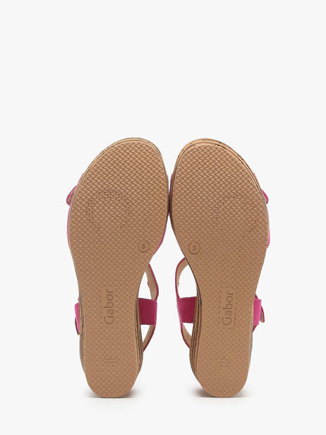 Sandalen Met Platformzool Uit Leder Gabor Roze women 10 ander zicht 3