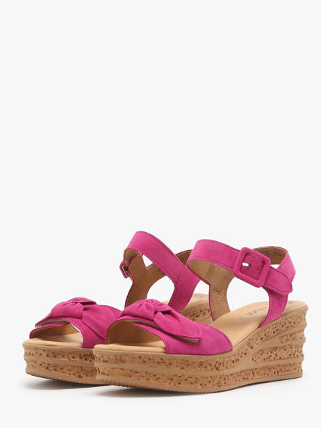 Sandalen Met Platformzool Uit Leder Gabor Roze women 10 ander zicht 4