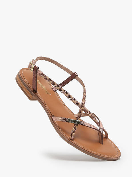 Open Sandalen Uit Leder Les tropeziennes Bruin women MONASTRE ander zicht 1