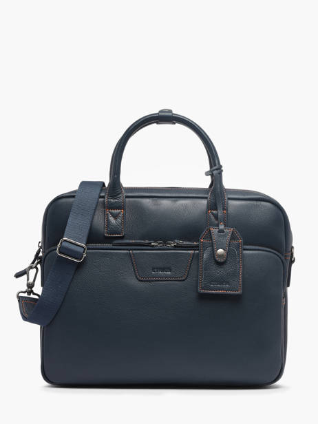Documententas Foulonné Leder Etrier Blauw foulonne EFOU8151 ander zicht 1