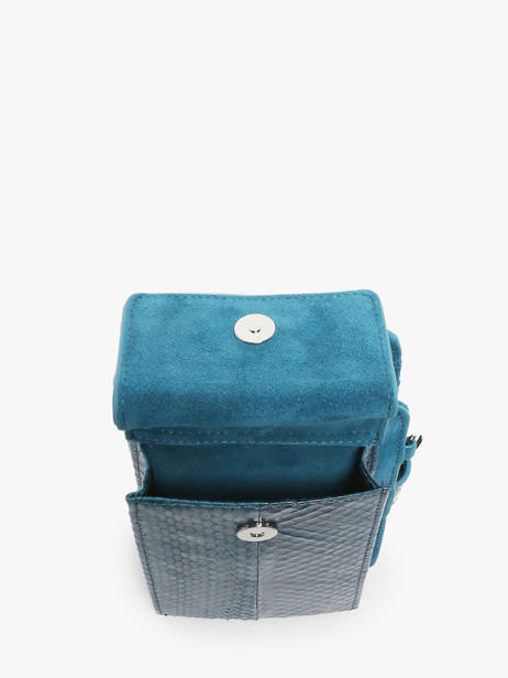 Telefoonetui Leder Great by sandie Blauw new zack SNA ander zicht 3