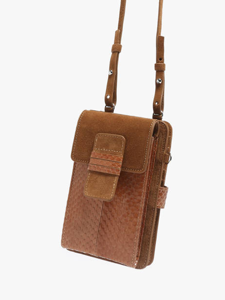 Telefoonetui Leder Great by sandie Beige new zack SNA ander zicht 2