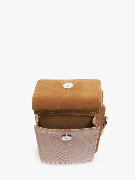 Telefoonetui Leder Great by sandie Beige new zack SNA ander zicht 3