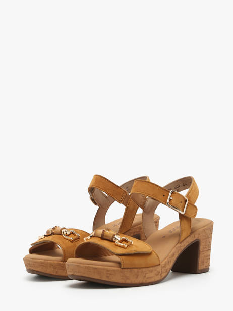 Sandalen Met Hak Uit Leder Gabor Bruin women 14 ander zicht 4