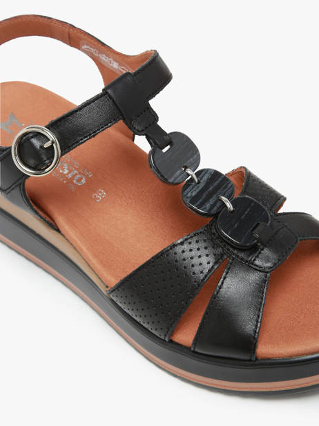 Sandalen Met Sleehak Uit Leder Mephisto Zwart women P5144702 ander zicht 1