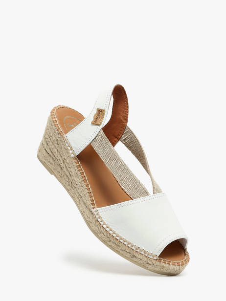 Espadrilles Uit Leder Toni pons Wit women P ander zicht 1