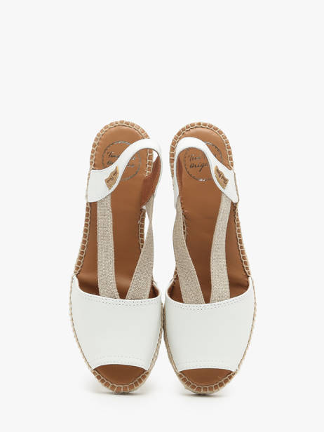 Espadrilles Uit Leder Toni pons Wit women P ander zicht 2