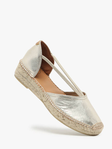 Espadrilles Uit Leder Toni pons Goud women P ander zicht 1