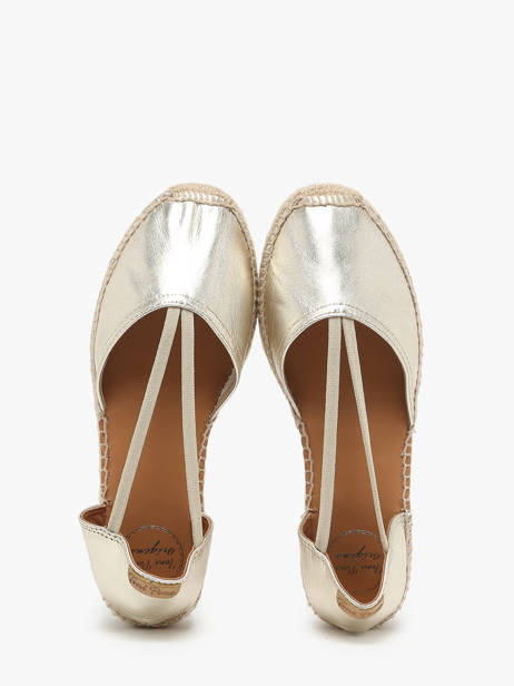 Espadrilles Uit Leder Toni pons Goud women P ander zicht 2