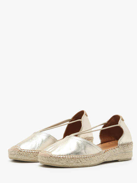 Espadrilles Uit Leder Toni pons Goud women P ander zicht 4