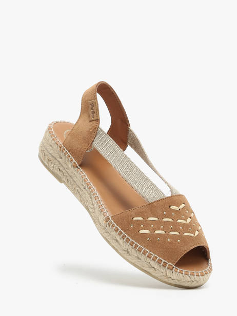 Espadrilles Uit Leder Toni pons Bruin women EDITH ander zicht 1