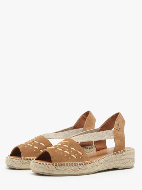 Espadrilles Uit Leder Toni pons Bruin women EDITH ander zicht 4