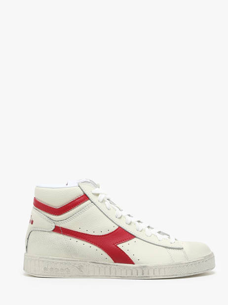Sneakers Game L Hi Waxed Uit Leder Diadora Rood unisex 178300