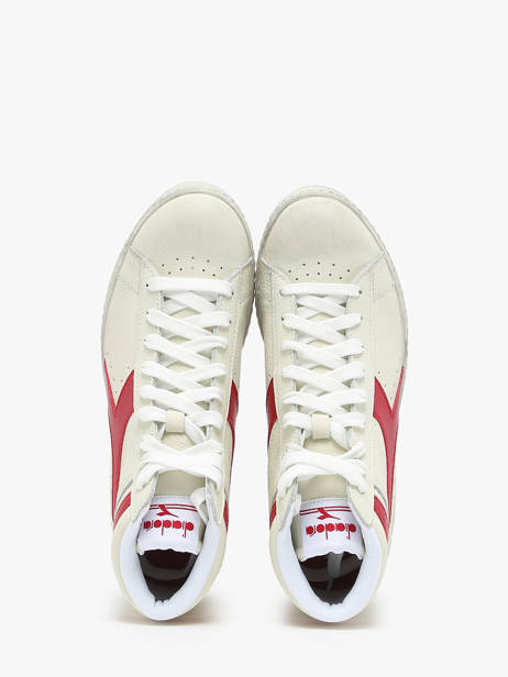 Sneakers Game L Hi Waxed Uit Leder Diadora Rood unisex 178300 ander zicht 2
