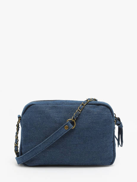 Cross Body Tas Codette Katoen Pieces Blauw codette 17150467 ander zicht 4