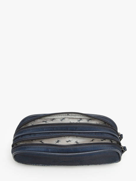 Pennenzak Kinderen 2 Compartimenten Cameleon Blauw vintage fantasy TROU ander zicht 1