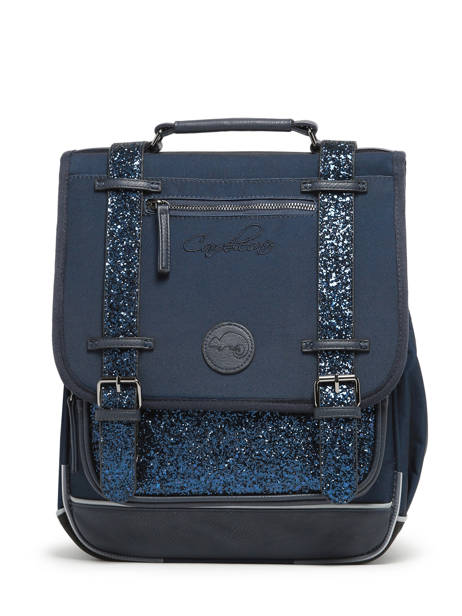 Rugzak Vintage Fantasy 2 Compartimenten Cameleon Blauw vintage fantasy SD39 ander zicht 6