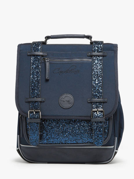 Rugzak Vintage Fantasy 2 Compartimenten Cameleon Blauw vintage fantasy SD39