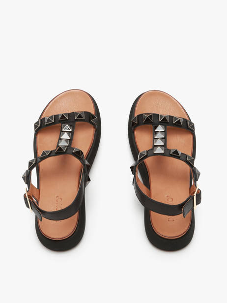 Sandalen Uit Leder Inuovo Zwart women A96017 ander zicht 3