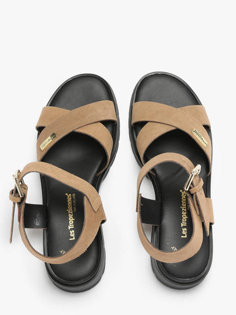 Sandalen Uit Leder Les tropeziennes Bruin women TIHASUED ander zicht 4