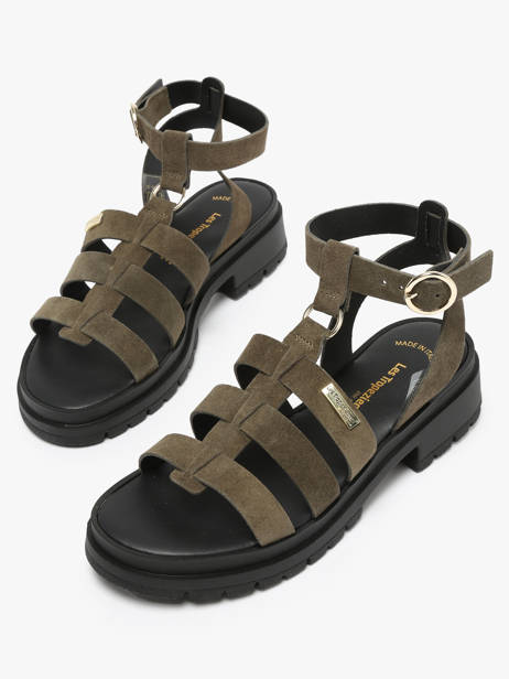 Sandalen Uit Leder Les tropeziennes Groen women TOBOSUED ander zicht 3