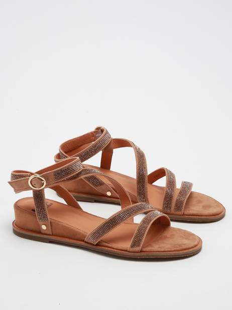 Sandalen Uit Leder Mam'zelle Bruin women CSG2Q25 ander zicht 3