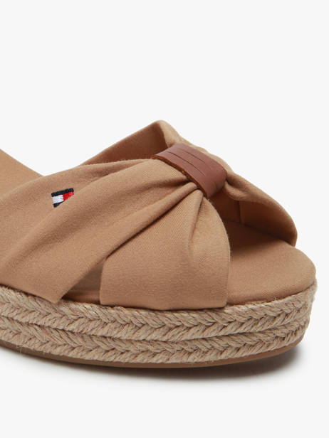 Sandalen Met Platformzool Tommy hilfiger Beige women 4785RBL ander zicht 1