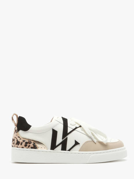 Sneakers Luna Léopard Vanessa wu Zwart women BK2656NR