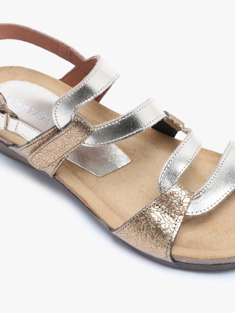 Sandalen Uit Leder Xapatan Zilver women 2164 ander zicht 1