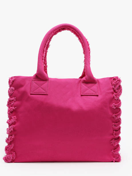 Schoudertas Logo Shopper Katoen Pinko Roze logo shopper A1WQ ander zicht 4